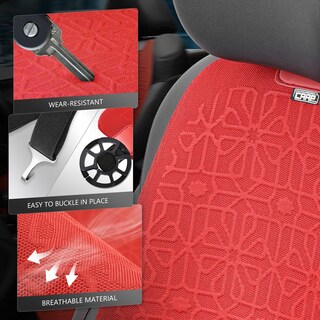 Foto 6 | Foto 6 | Juego Completo De Fundas De Asiento Caap Driven Protex Series Universales Rojas - Venta Internacional.
