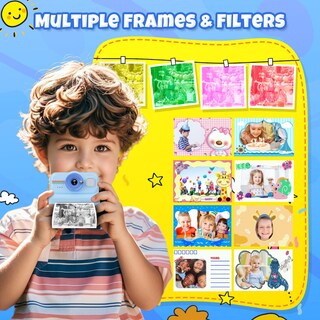 Foto 5 | Foto 5 | Cámara De Impresión Instantánea Himont Kids 1080p Hd Con Tarjeta De 32 Gb Azul - Venta Internacional.