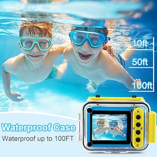 Foto 2 | Foto 2 | Cámara Impermeable Gktz Kids 20mp 1080p Con Tarjeta Sd De 32gb Rosa - Venta Internacional.