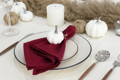 Foto 5 | Foto 5 | Juego De 12 Servilletas De Tela Con Dobladillo Purpleessences - Venta Internacional.