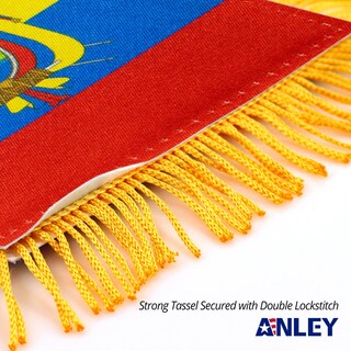 Foto 2 | Foto 2 | Bandera Anley Ecuador Para Colgar En Ventana Con Flecos 10 X 15 Cm Con Ventosa - Venta Internacional.