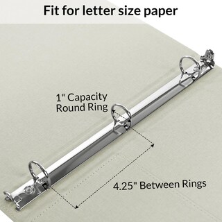 Foto 5 | Foto 5 | Binder Skydue 3 Anillos Con Portapapeles  Lino Beige De 1 Pulgada  +acc - Venta Internacional.