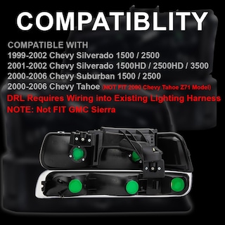 Foto 3 | Foto 3 | Conjunto De Faros Led Drl Pit66 Para Chevy Silverado/tahoe - Venta Internacional.