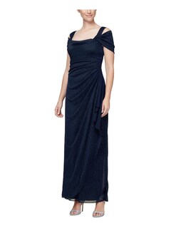 Foto 1 | Foto 1 | Vestido Largo Alex Evenings Con Hombros Descubiertos Azul Marino Oscuro Purpurina 8 - Venta Internacional.