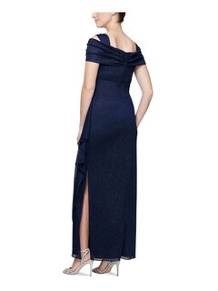 Foto 2 | Foto 2 | Vestido Largo Alex Evenings Con Hombros Descubiertos Azul Marino Oscuro Purpurina 8 - Venta Internacional.