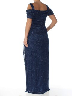 Foto 5 | Foto 5 | Vestido Largo Alex Evenings Con Hombros Descubiertos Azul Marino Oscuro Purpurina 8 - Venta Internacional.