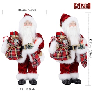 Foto 2 | Foto 2 | Decoraciones Navideñas De Papá Noel Para Niños Menores De 12 Años Con Bolsa De Regalos Y Calcetines - Venta Internacional.