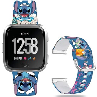 Foto 1 | Foto 1 | Correa De Reloj Sjiangqiao Stitch Holiday Pink Para Fitbit Versa - Venta Internacional.