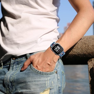 Foto 7 | Foto 7 | Correa De Reloj Sjiangqiao Stitch Holiday Pink Para Fitbit Versa - Venta Internacional.