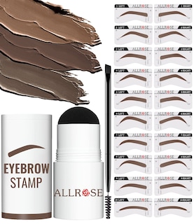 Foto 1 | Foto 1 | Kit De Plantillas Para Estampar Cejas Allrose Con 20 Plantillas Impermeables - Venta Internacional.