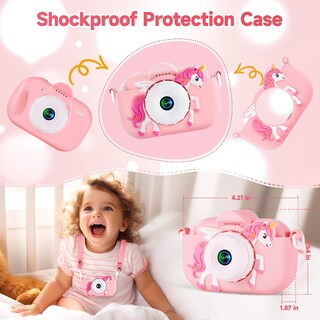 Foto 6 | Foto 6 | Cámara Digital Para Niños Yeehao De 48 Mp Con Doble Lente Para Niños De 3 A 9 Años Con 32 Gb - Venta Internacional.