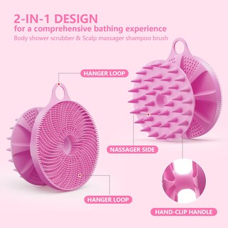 Foto 2 | Foto 2 | Cepillo De Silicona 2 En 1 Beautail Para Ducha Corporal Color Lila - Venta Internacional.