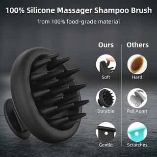 Foto 2 | Foto 2 | Cepillo De Champú Masajeador De Cuero Cabelludo Vikicon De Silicona Para El Crecimiento Del Cabello - Venta Internacional.