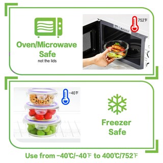 Foto 4 | Foto 4 | Recipientes De Vidrio Para Almacenar Alimentos Homberking De 18 Piezas Color Morado - Venta Internacional.