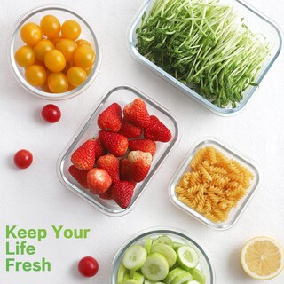 Foto 7 | Foto 7 | Recipientes De Vidrio Para Almacenar Alimentos Homberking De 18 Piezas Color Morado - Venta Internacional.