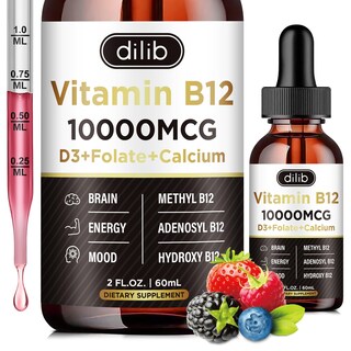 Foto 1 | Foto 1 | Suplemento Dilib Complejo De Vitamina B12 10000 Mcg Vegano 2 Ml - Venta Internacional.