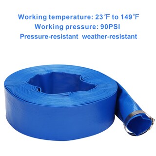 Foto 3 | Foto 3 | Manguera De Retrolavado Para Piscinas Derpipe De Pvc 2 X 50 Pies Con Abrazaderas - Venta Internacional.