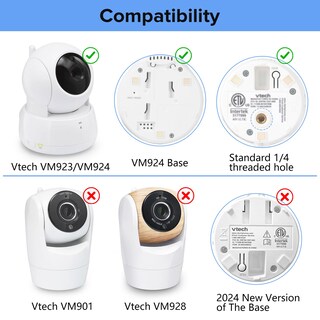 Foto 2 | Foto 2 | Soporte De Pared Para Monitor De Bebé Con Ángulo De Visión Ajustable Para Vtech - Venta Internacional.