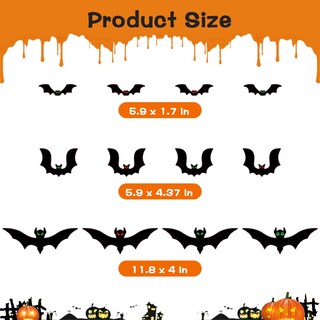 Foto 7 | Foto 7 | Murciélagos Magnéticos Akerock Para Decoración De Puertas De Garaje Halloween - Venta Internacional.