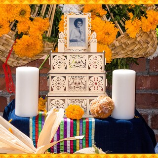 Foto 5 | Foto 5 | Altar Ofrenda Día De Los Muertos Motimind Calavera De Azúcar De Madera - Venta Internacional.