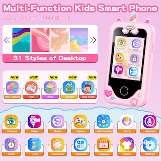 Foto 2 | Foto 2 | Smartphone Weoluli Kids Para Niñas De 3 A 10 Años Con Cámara Dual - Venta Internacional.