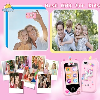 Foto 7 | Foto 7 | Smartphone Weoluli Kids Para Niñas De 3 A 10 Años Con Cámara Dual - Venta Internacional.