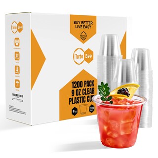 Foto 1 | Foto 1 | Vasos Desechables De Plástico Turbo Bee 9 Oz (270 Ml) Transparentes X1200 - Venta Internacional.