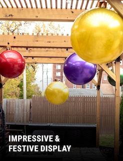 Foto 7 | Foto 7 | Adornos Navideños Bolas Gigantes Inflables Para Disfraz De Agente - Venta Internacional.