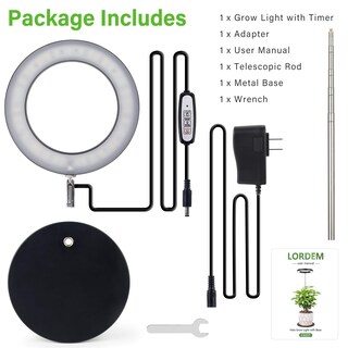 Foto 7 | Foto 7 | Luz Led De Cultivo Lordem Para Plantas De Interior Con Temporizador Y Regulable - Venta Internacional.