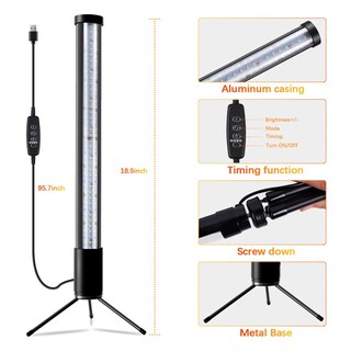 Foto 7 | Foto 7 | Luces Led De Pie Vertical Awlylnll T10 De Grow Lights 30 W 6000 K - Venta Internacional.