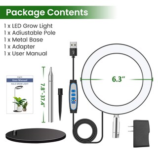 Foto 6 | Foto 6 | Grow Lights Aokrean Full Spectrum Para Plantas De Interior 2 En 1 - Venta Internacional.