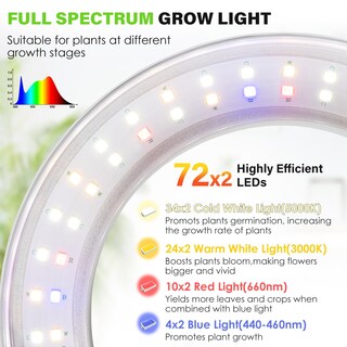 Foto 3 | Foto 3 | Lámpara De Techo Lordem De 6 3 Pulgadas Y 144 Led De Espectro Completo - Venta Internacional.