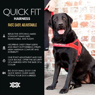 Foto 2 | Foto 2 | Arnés Para Perros Ezydog Premium Quick Fit Ajustable Negro - Venta Internacional.