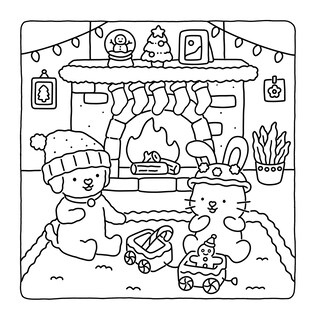 Foto 6 | Foto 6 | Libro Para Colorear Vivi Tinta Fuzzy Hygge Christmas Vibes Adults - Venta Internacional.