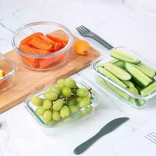 Foto 6 | Foto 6 | Juego De Recipientes De Vidrio Para Almacenamiento De Alimentos Komuee 24 Piezas Con Tapas - Venta Internacional.