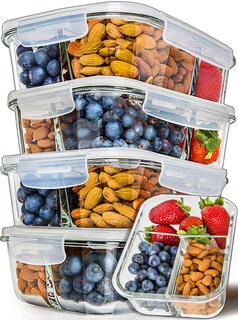 Foto 1 | Foto 1 | Recipientes De Vidrio Para Preparación De Comidas Prepnaturals De 1 L (paquete De 5) - Venta Internacional.