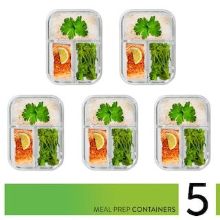 Foto 2 | Foto 2 | Recipientes De Vidrio Para Preparación De Comidas Prepnaturals De 1 L (paquete De 5) - Venta Internacional.