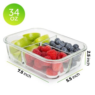 Foto 6 | Foto 6 | Recipientes De Vidrio Para Preparación De Comidas Prepnaturals De 1 L (paquete De 5) - Venta Internacional.