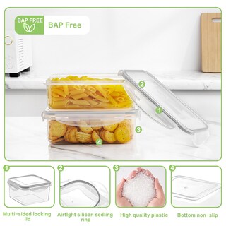 Foto 6 | Foto 6 | Juego De Recipientes De Almacenamiento De Alimentos Homberking De 32 Piezas Sin Bpa - Venta Internacional.