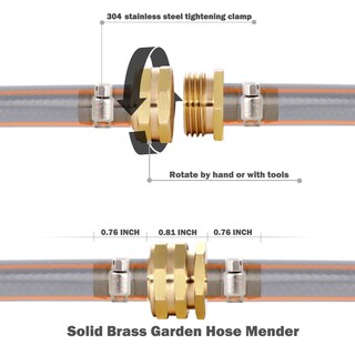 Foto 3 | Foto 3 | Conector De Reparación De Mangueras De Jardín Siguranta Con Abrazaderas De 5/8 Púas - Venta Internacional.