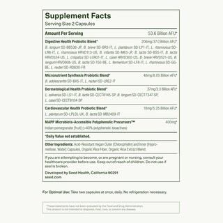 Foto 7 | Foto 7 | Probiótico Prebiótico Supplement Seed Ds-01 De 14 Días Para Restablecer El Intestino 28 Cápsulas - Venta Internacional.