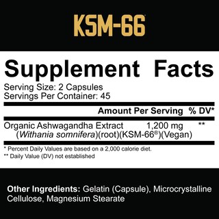 Foto 2 | Foto 2 | Suplemento Nutrition Core Ksm-66 De Ashwagandha Al 5% 90 Cápsulas - Venta Internacional.