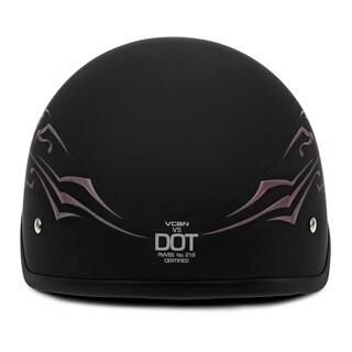 Foto 4 | Foto 4 | Casco Vcan Cruiser Intrincado Con Forma De Mariposa Plano Negro Talla L - Venta Internacional.