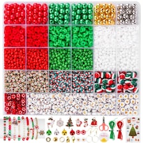 Kit De Pulseras Navideñas De Amistad Goldwise Con Abalorios Y Dijes - Venta Internacional.