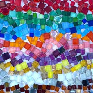 Foto 1 | Foto 1 | Azulejos De Mosaico Litmind Deslumbrantes Cristales Con Purpurina 500 G Surtidos - Venta Internacional.