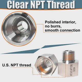Foto 6 | Foto 6 | Adaptador Reductor 1/4 Npt Hembra A 1/8 Npt Macho 304 Inoxidable - Venta Internacional.