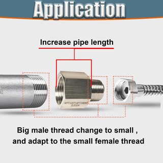 Foto 7 | Foto 7 | Adaptador Reductor 1/2 Npt Hembra A 1/4 Npt Macho 304 Inoxidable - Venta Internacional.