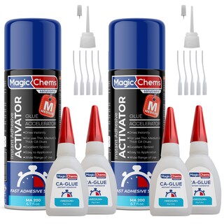 Foto 1 | Foto 1 | Pegamento Adhesive Magic Chems Ca Con Activador 4 X 23 Ml Y 2 X 200 Ml - Venta Internacional.