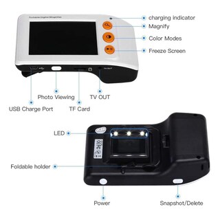 Foto 6 | Foto 6 | Lupa De Vídeo Electrónica Portátil Eyoyo Digital De 3 5 Pulgadas Con Pantalla Lcd - Venta Internacional.