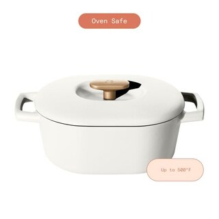 Foto 5 | Foto 5 | Hermoso Glaseado Blanco Esmaltado Genérico De Dutch Oven 6 Litros Drew Barrymore - Venta Internacional.